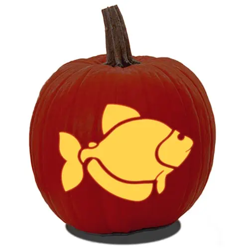 Free fish pumpkin carving patterns stencils