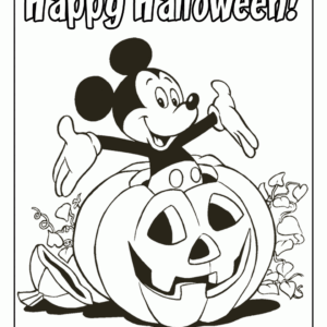 Halloween mickey mouse coloring pages printable for free download