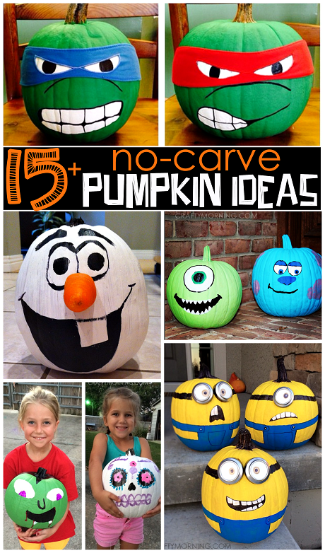 Clever no carvepainted pumpkin ideas for kids