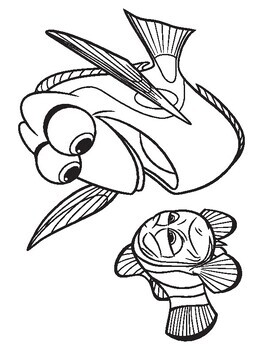 Finding nemo coloring pages for kids girls boys teens school activity pdf