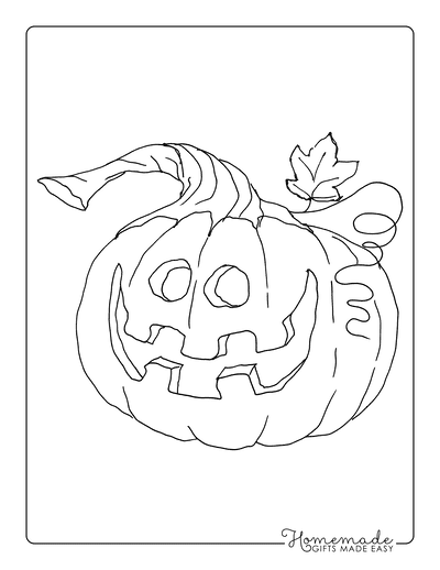 Free pumpkin coloring pages for kids adults