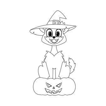 Page halloween coloring book images