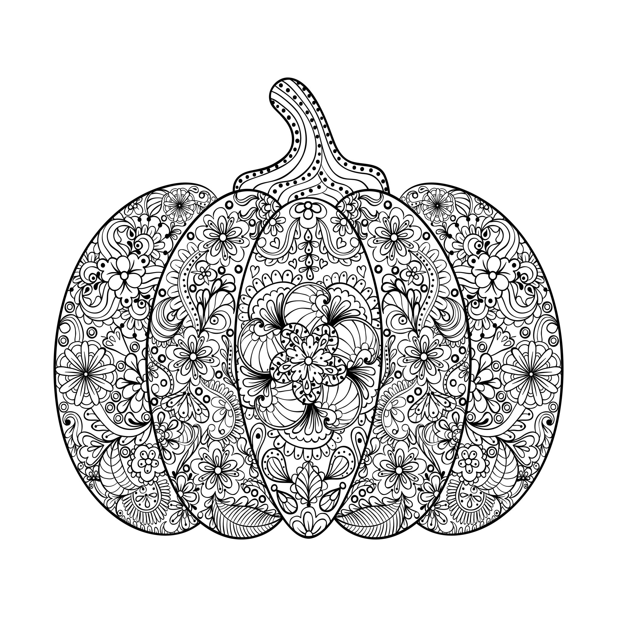 Free printable pumpkin coloring pages for kids