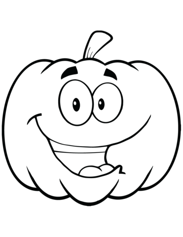 Coloring pages happy pumpkin coloring pages for kids