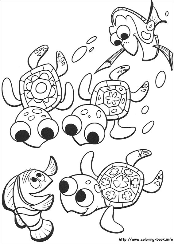 Finding nemo coloring picture