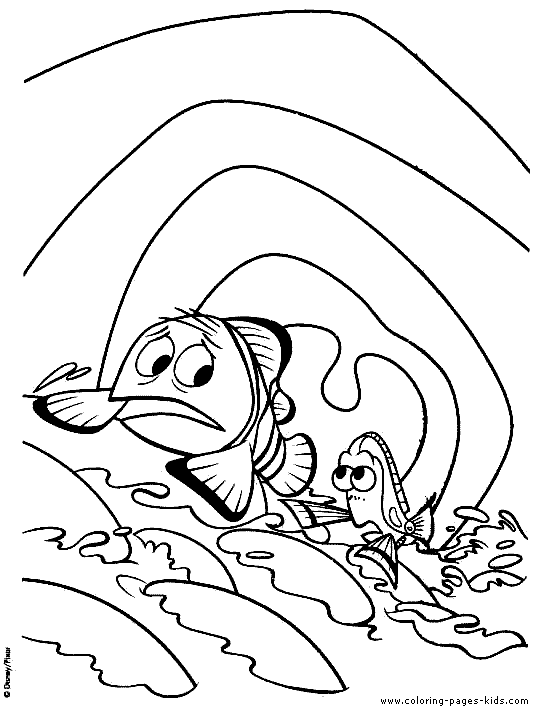 Finding nemo coloring pages