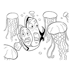 Finding nemo coloring pages