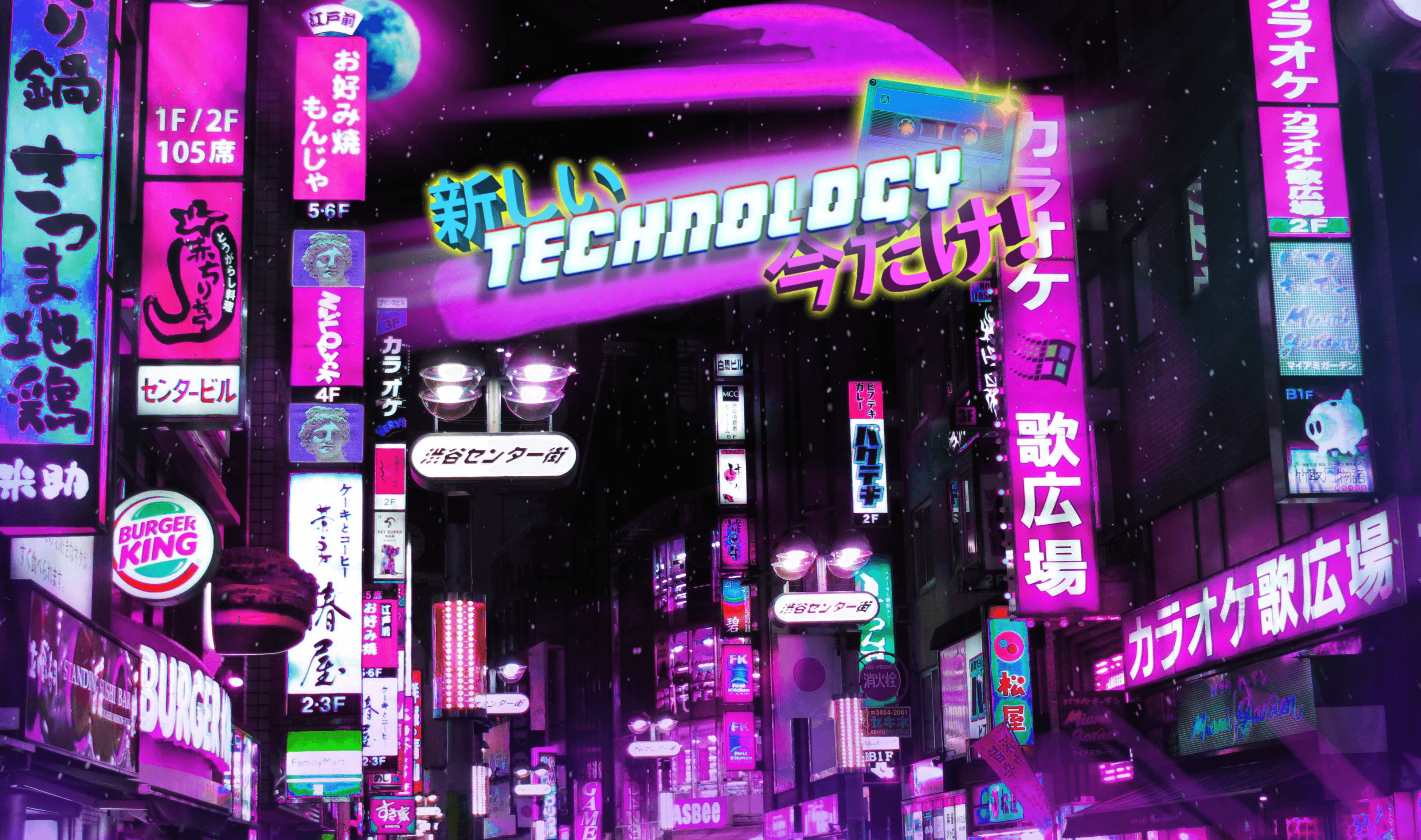 Tokyo neon retro k wallpapers