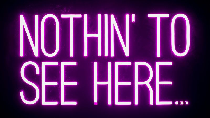 Nothing to see here wallpaper k neon sign blackdark