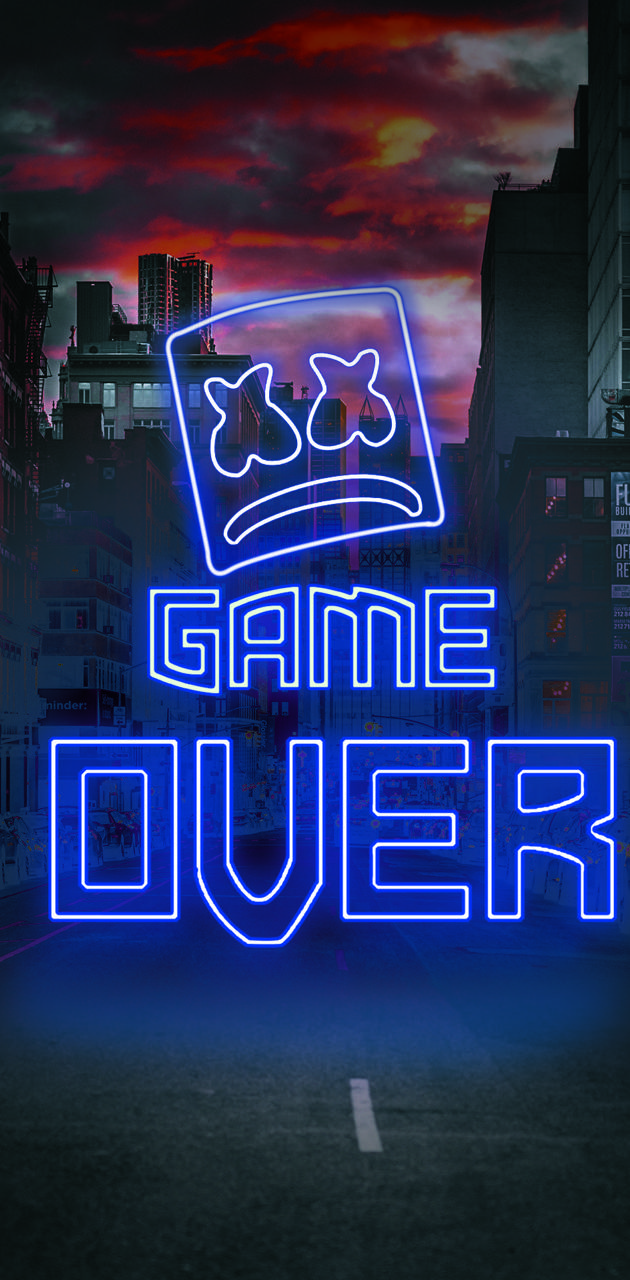 Neon game over wallpaper by keardead