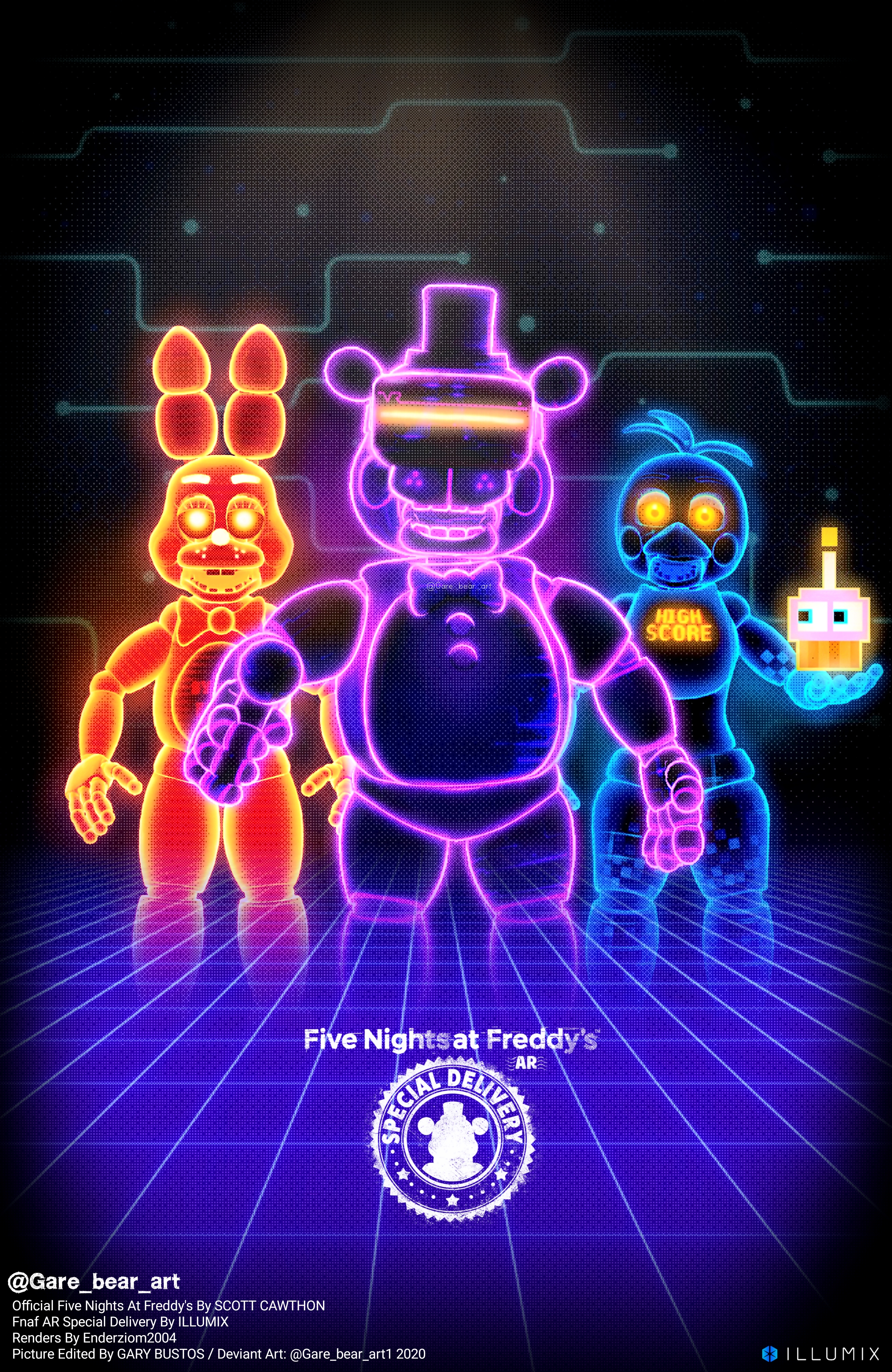 Fnaf arcade wallpaper by garebearart on