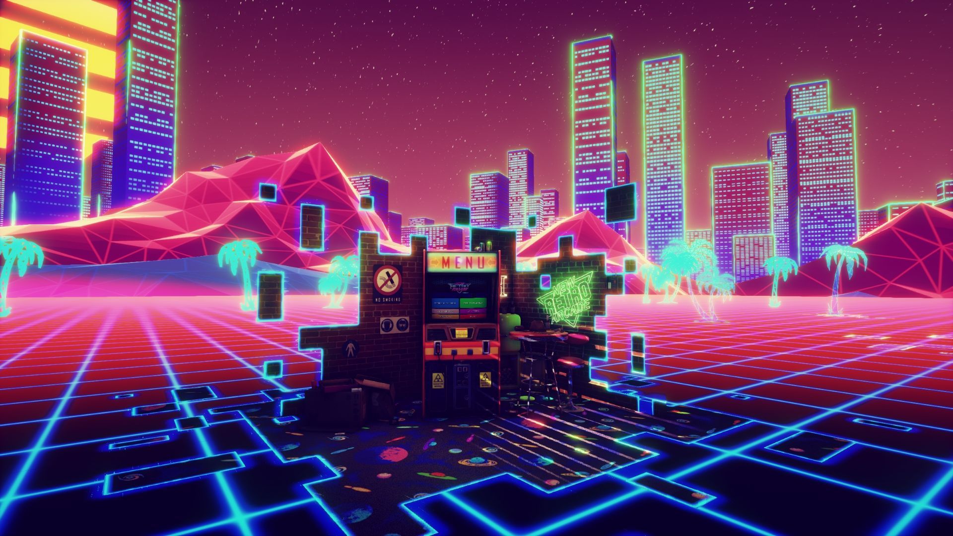 Neon arcade wallpapers