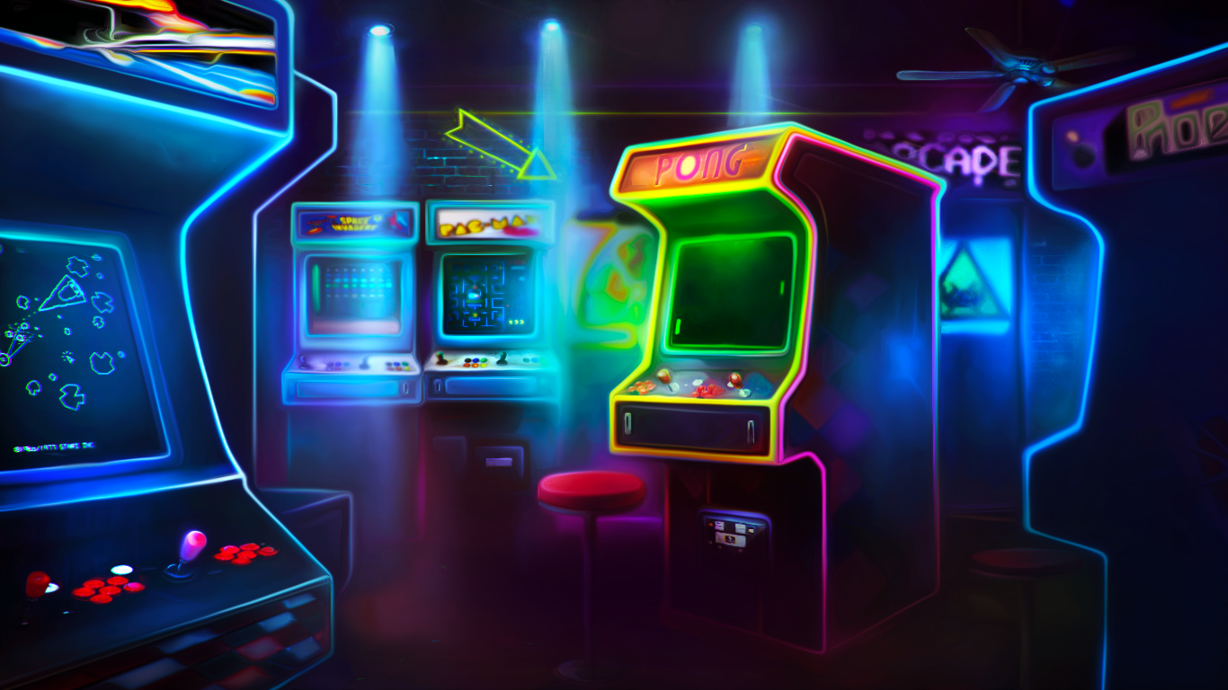 Neon gaming wallpapers