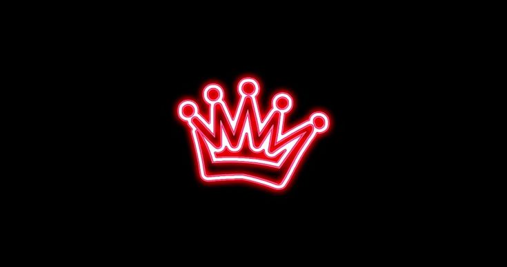 Red queen neon crown k wallpaper myfreewalls red queen neon crown