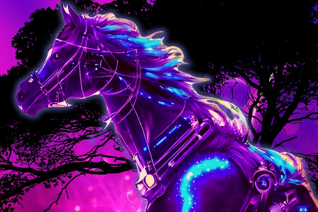 Download Free 100 + neon horses Wallpapers