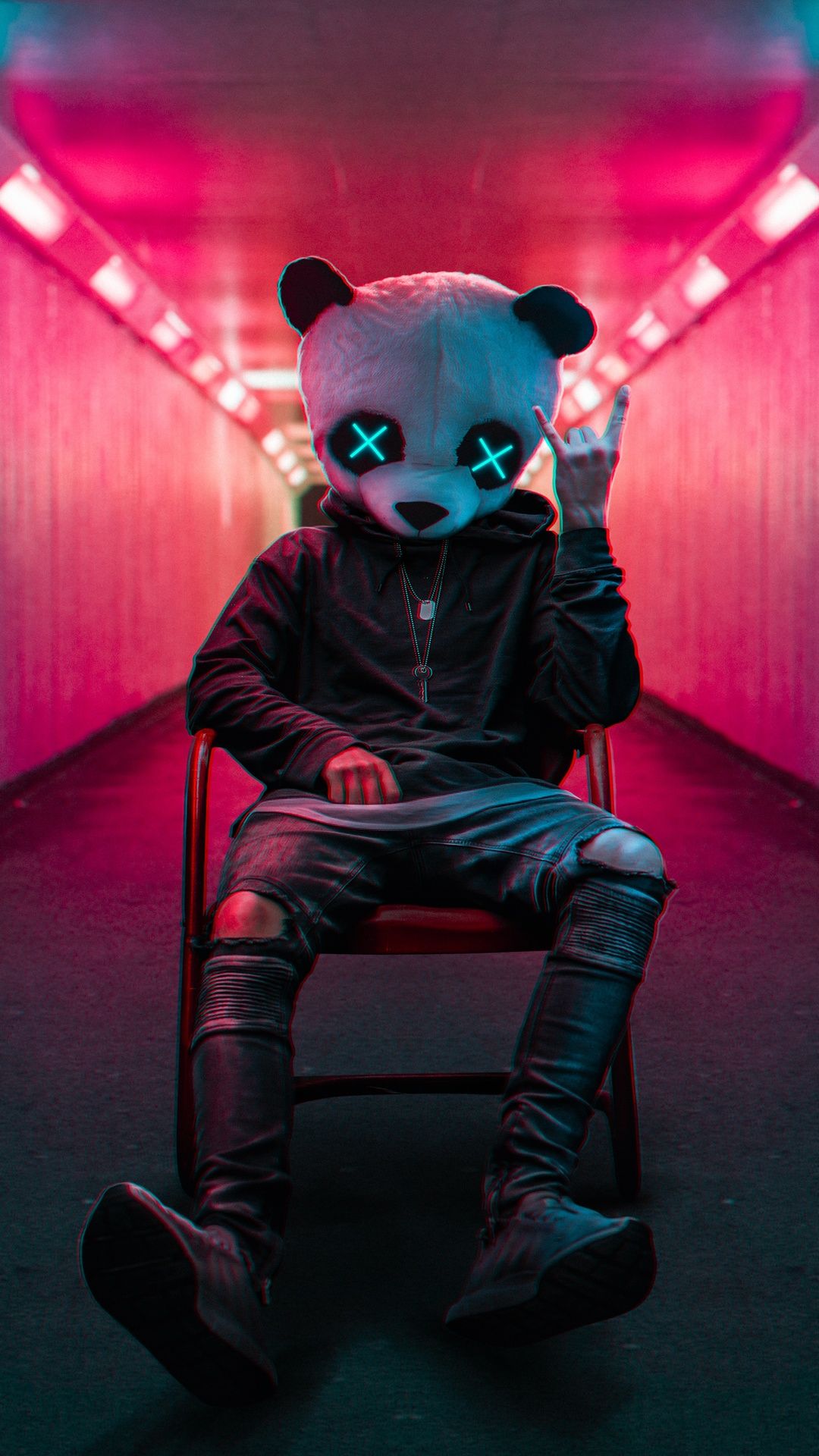 Neon pandas wallpapers