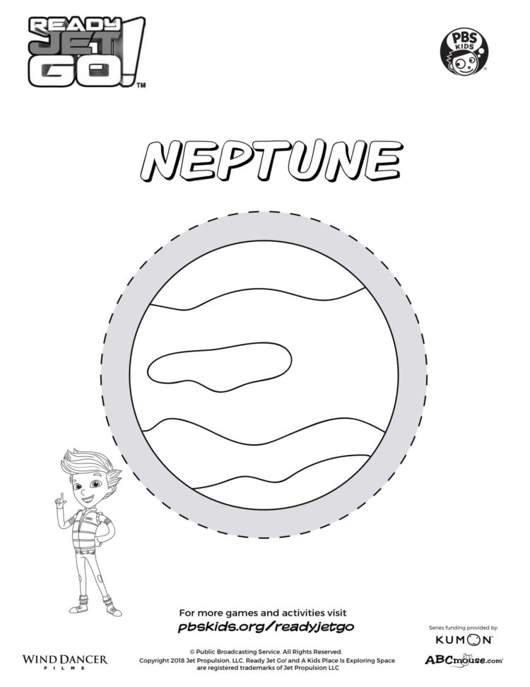 Planet neptune coloring page kids coloringâ kids for parents