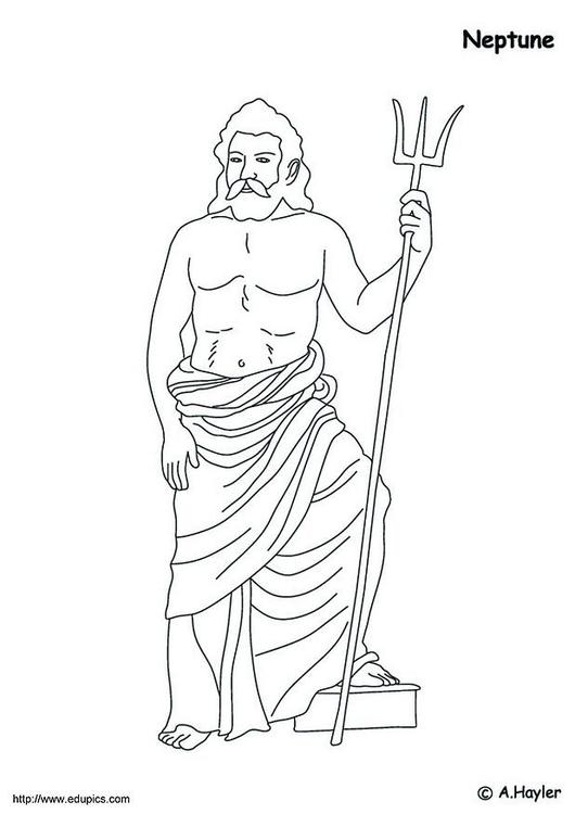 Coloring page neptune