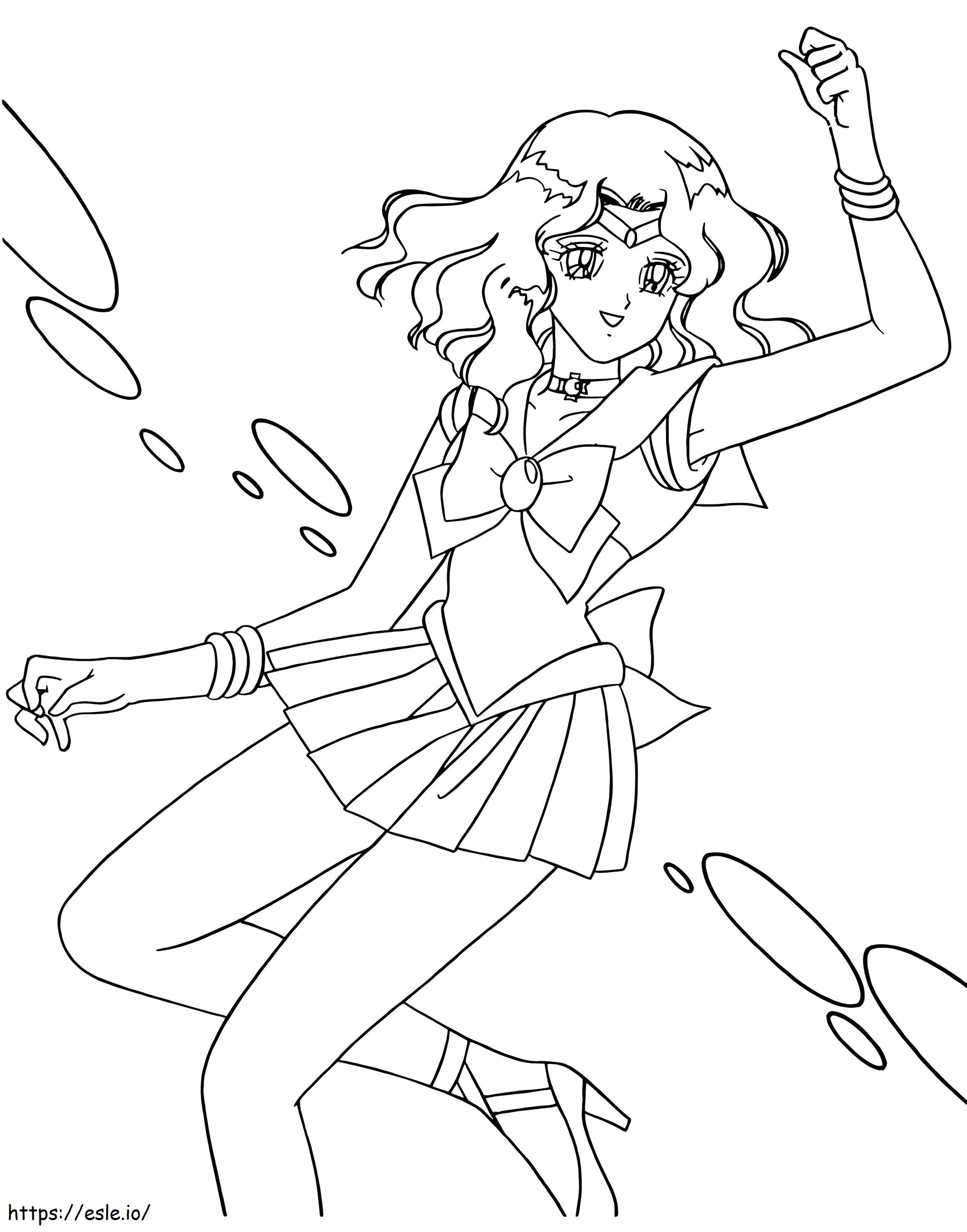 Printable sailor neptune coloring page