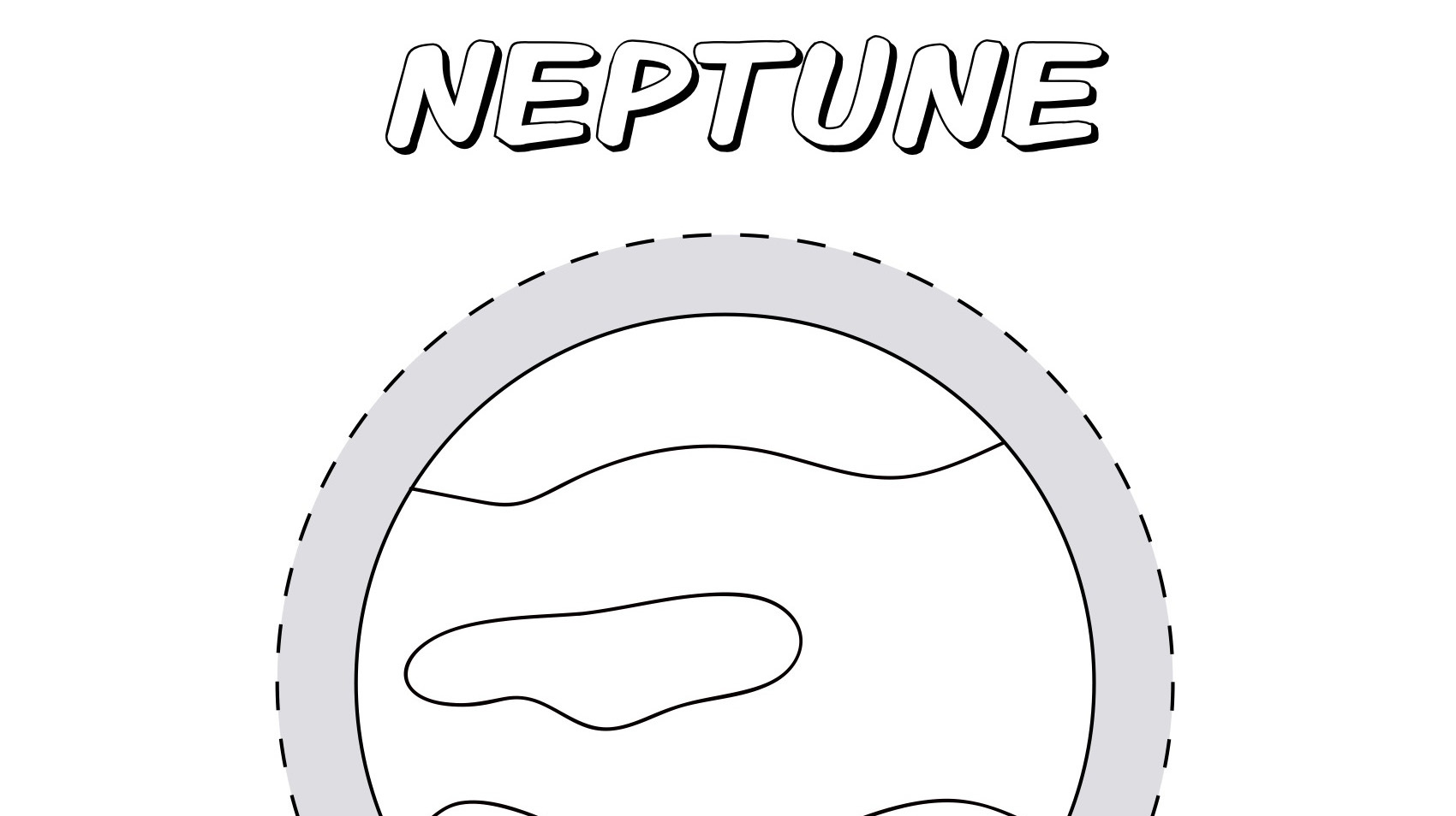 Planet neptune coloring page kids coloringâ kids for parents