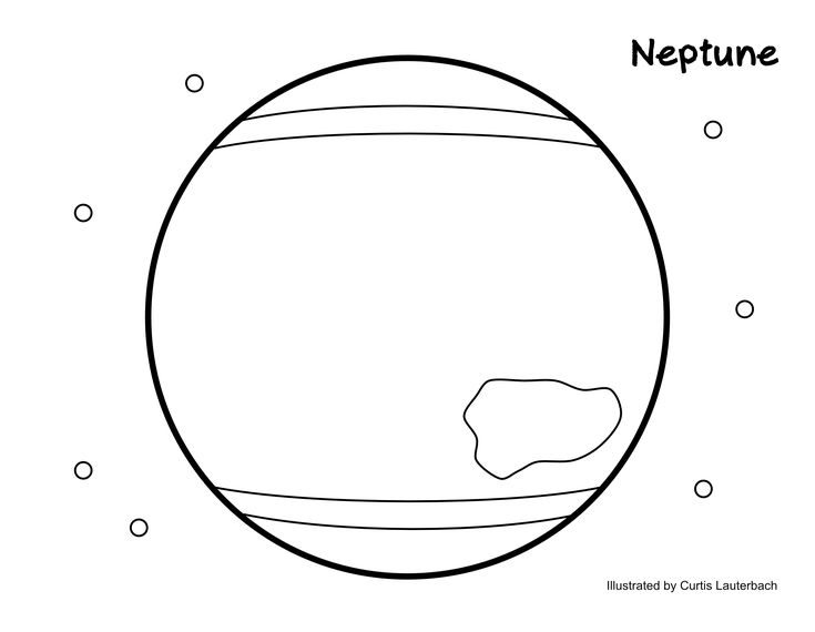 Explore the wonders of neptune with this captivating coloring page