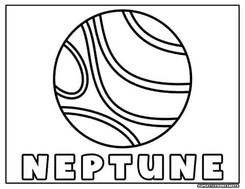 Planets coloring pages