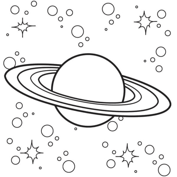 Planet neptune coloring page