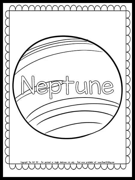 Printable solar system coloring pages free â the art kit