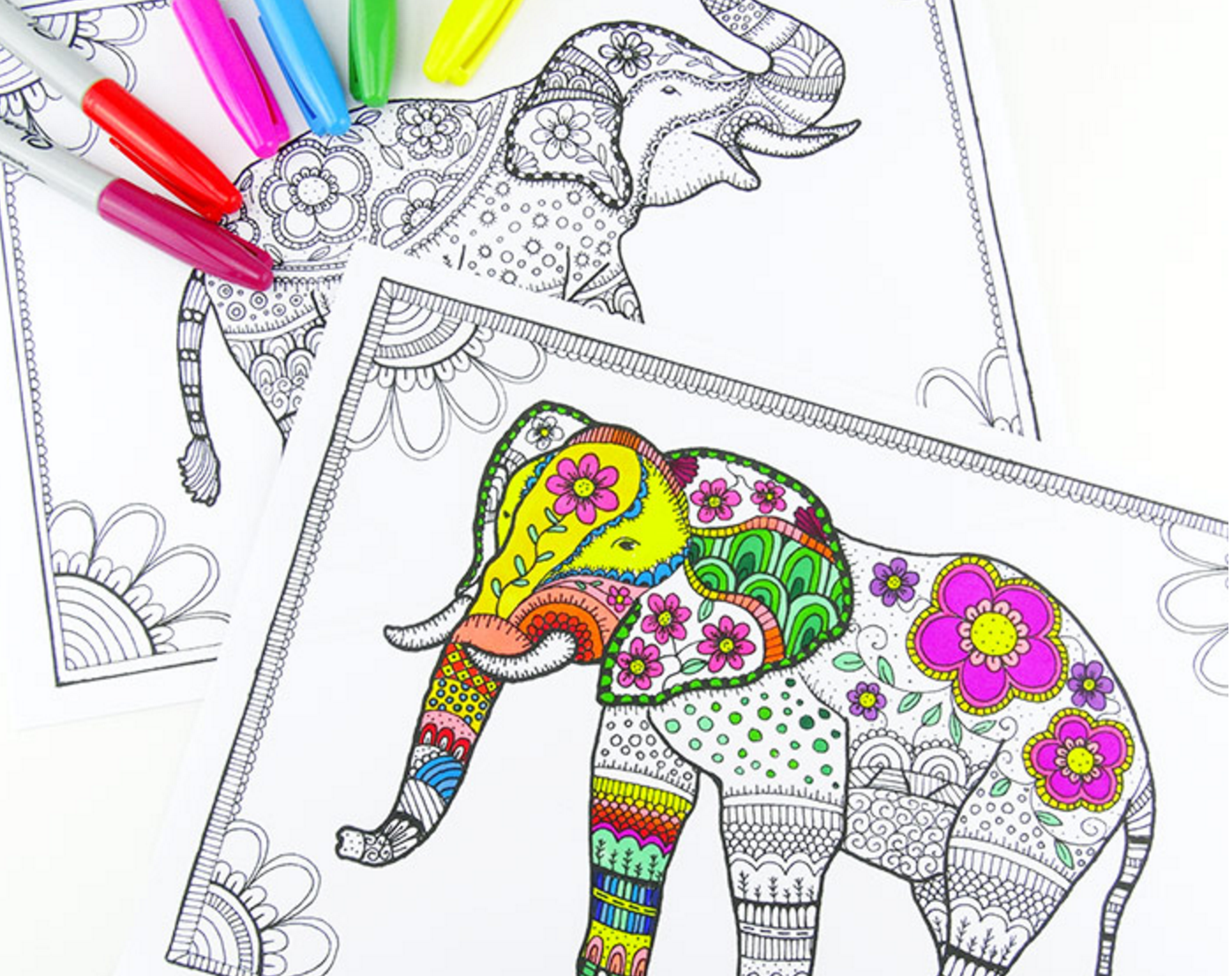 Free adult colouring pages