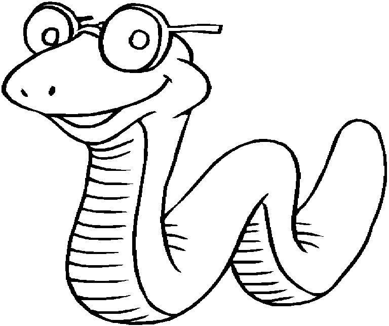 Free printable snake coloring pages for kids