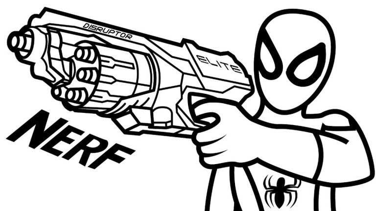 Pin on nerf coloring pages