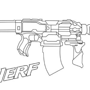 Gun coloring pages printable for free download