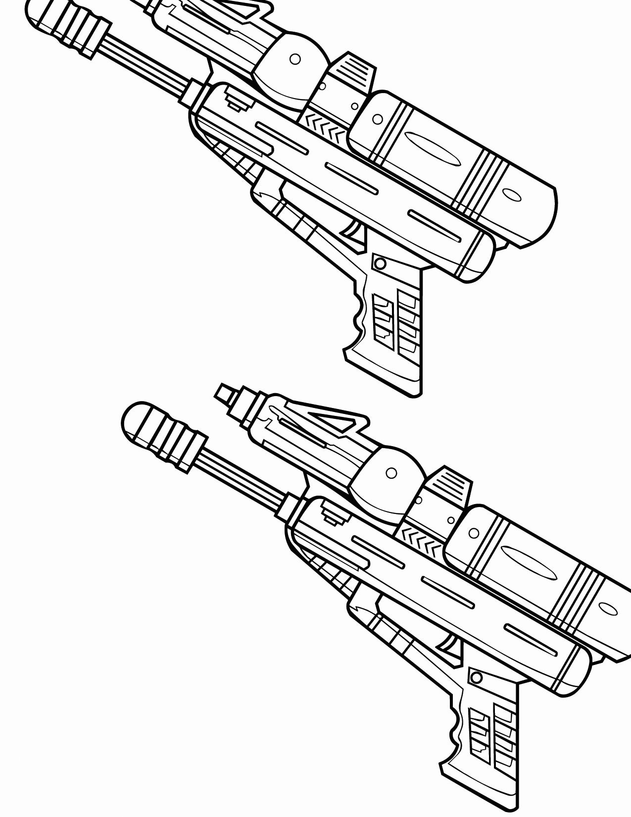 Nerf gun coloring pages