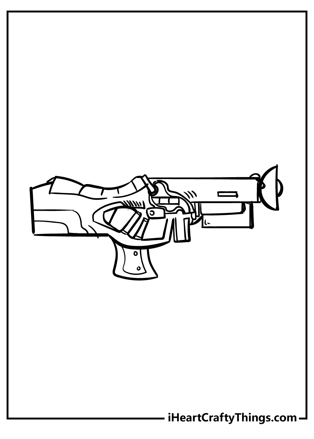 Nerf gun coloring pages free printables