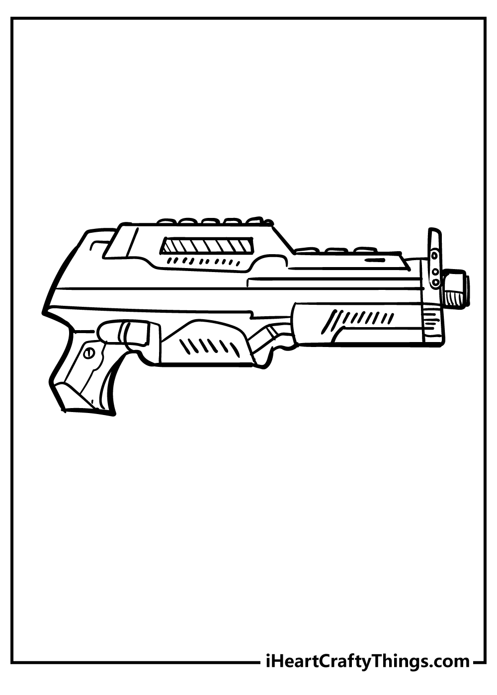 Nerf gun coloring pages free printables