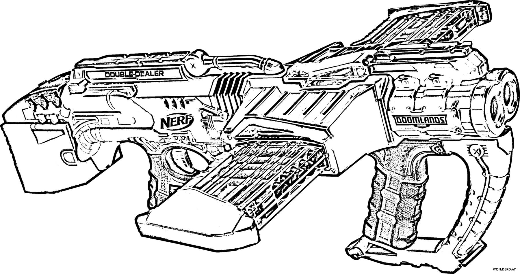 Nerf guns coloring pages print for free wonder day â coloring pages for children and adults