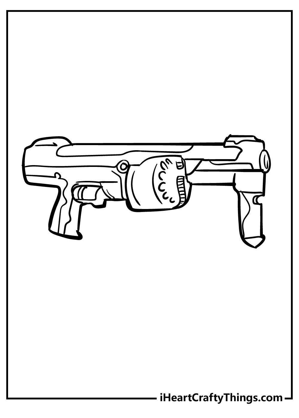 Nerf gun coloring pages free printables