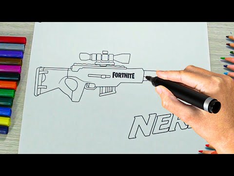 Very easy coloring how to color nerf coloring pages for kids