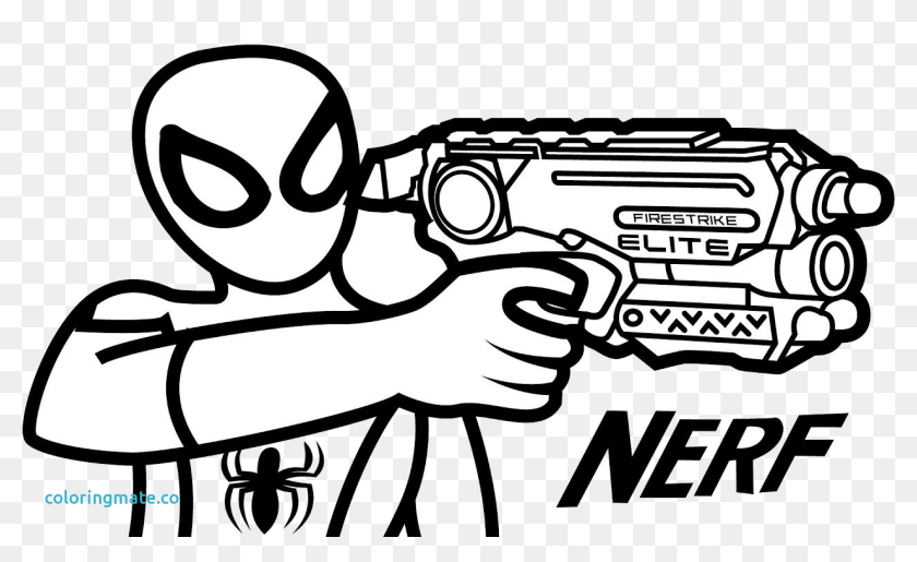 Nerf gun crafty coloring pages creative design unique