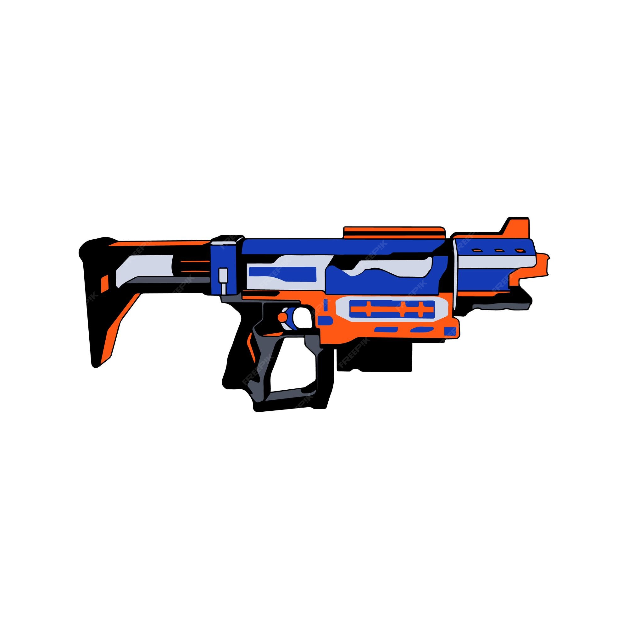 Premium vector nerf gun coloring printable coloring