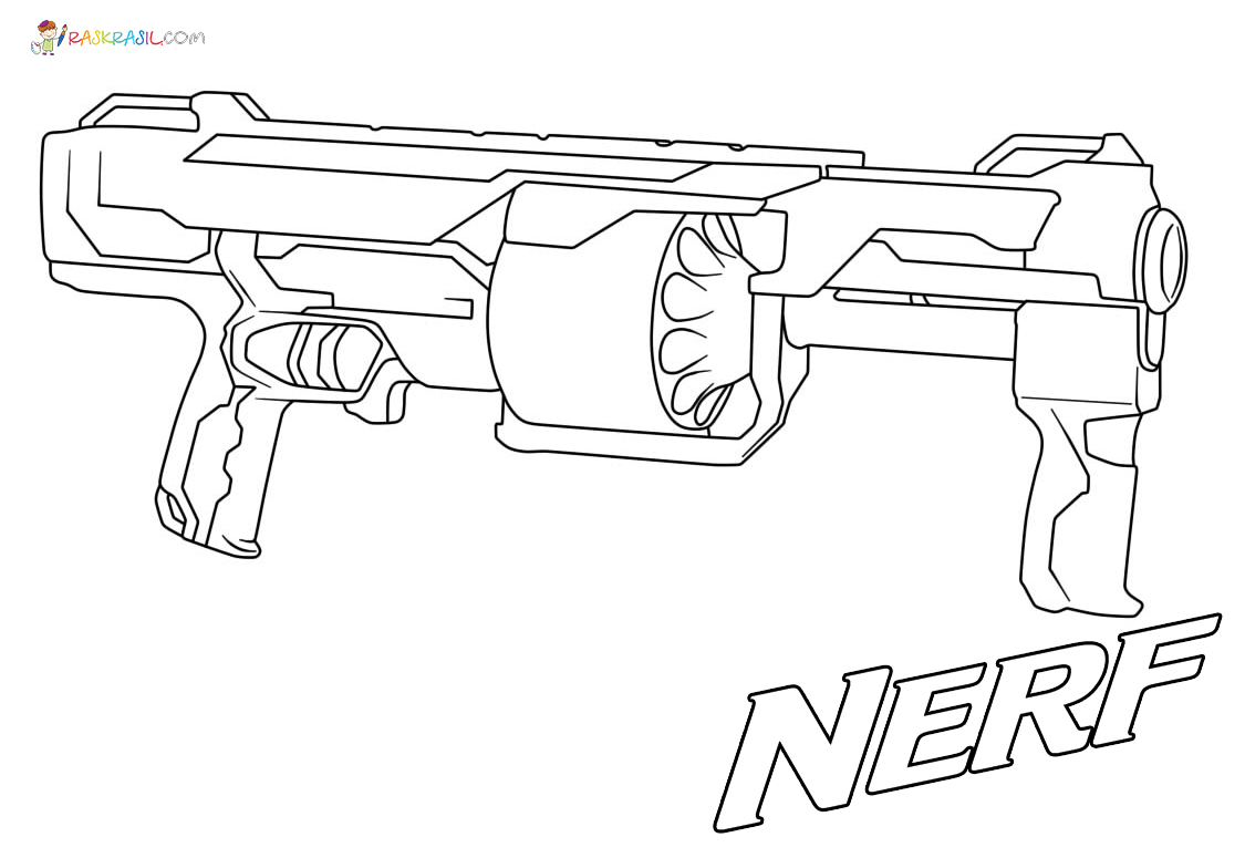 Nerf gun coloring pages new images free printable