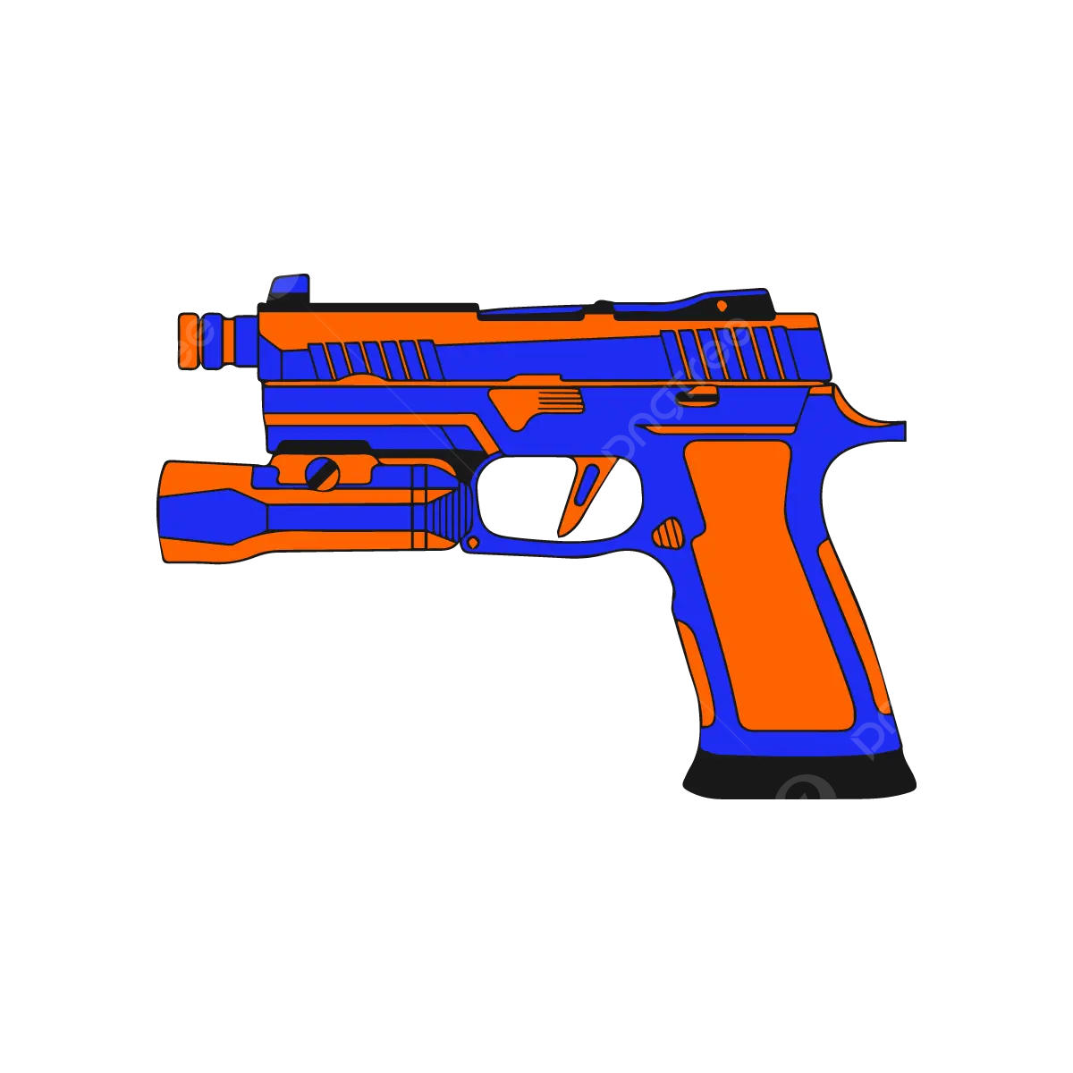 Nerf short gun printable coloring vector gun drawing ring drawing color drawing png and vector with transparent background for free download