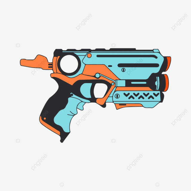 Nerf gun print coloring vector gun drawing ring drawing color drawing png and vector with transparent background for free download