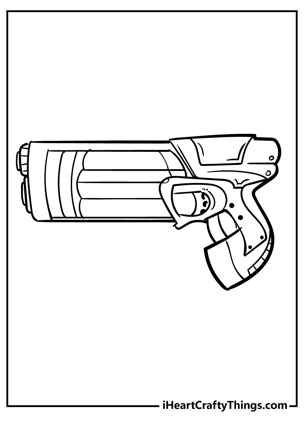 Nerf gun coloring pages free printables