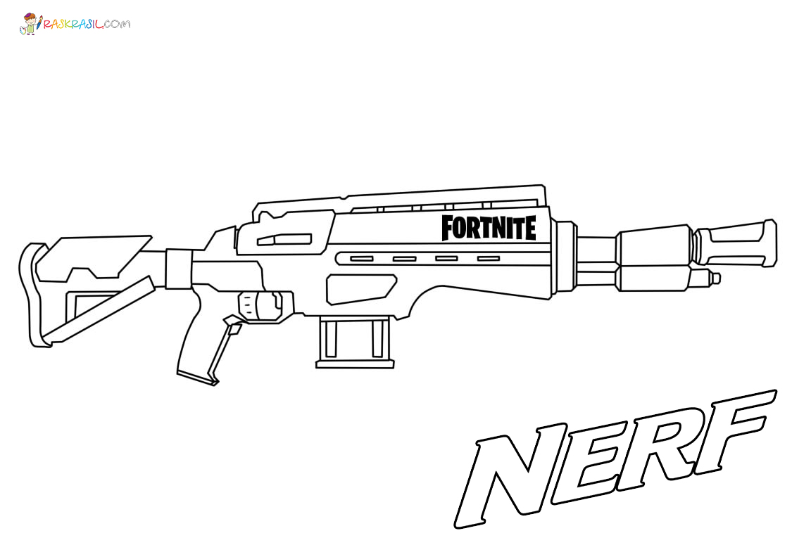 Nerf gun coloring pages new images free printable