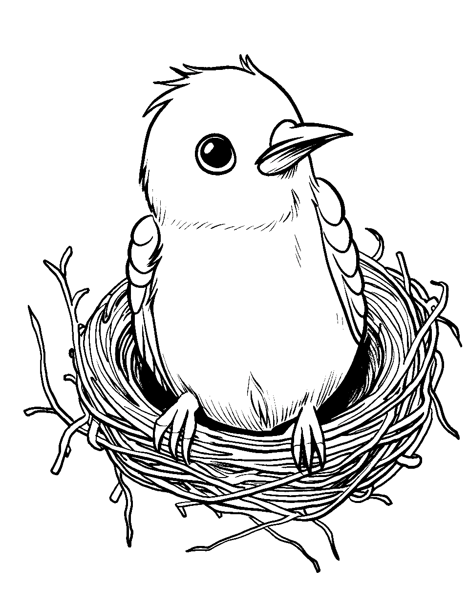 Bird coloring pages free printable sheets