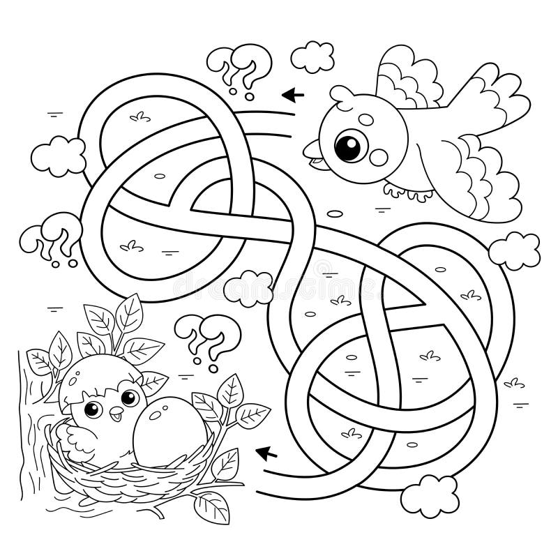 Bird nest coloring stock illustrations â bird nest coloring stock illustrations vectors clipart