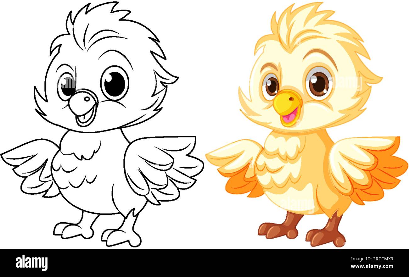 Bird coloring pages for kids cut out stock images pictures