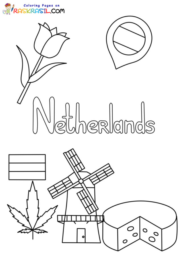 Netherlands coloring pages