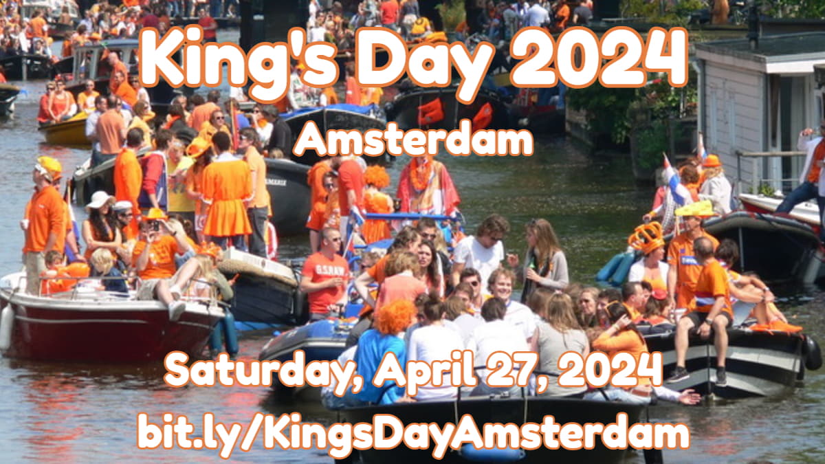 Amsterdam kings day all day city